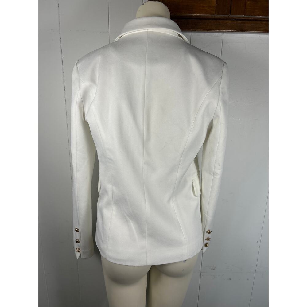Lioness White Palermo Double Breasted Jacket with Gold Buttons. Size S. - Picture 4 of 7